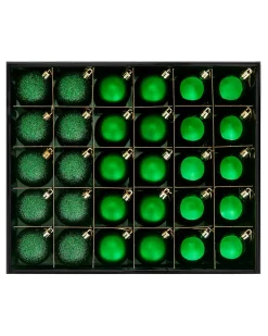 WeRChristmas Christmas Green Shatterproof Bauble, 50 Pack^ Shatterproof Baubles