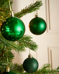 WeRChristmas Christmas Green Shatterproof Bauble, 50 Pack^ Shatterproof Baubles