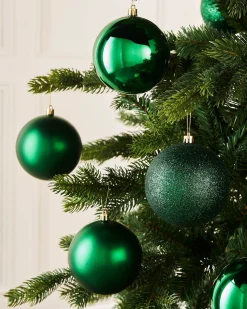 WeRChristmas Christmas Green Shatterproof Baubles, 9 Pack, 10 Cm^ Oversized Baubles|Shatterproof Baubles