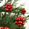 WeRChristmas Christmas Red Glass Berry Cluster Baubles, 10 Pack^ Glass Baubles