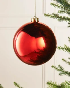 WeRChristmas Christmas Red Large Gloss Shatterproof Bauble, 15 Cm^ Oversized Baubles|Shatterproof Baubles