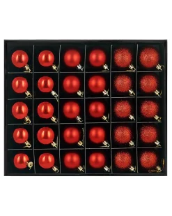 WeRChristmas Christmas Red Shatterproof Bauble, 50 Pack^ Shatterproof Baubles
