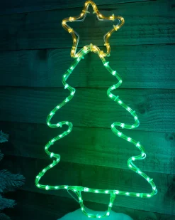 WeRChristmas Christmas Tree Rope Light Silhouette, 48 Cm^ Tree Silhouettes