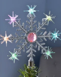 WeRChristmas Colour Changing Snowflake Christmas Tree Topper, 29 Cm^ Tree Toppers