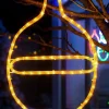 WeRChristmas Connectable Bauble Rope Light Silhouette, Yellow, 54 Cm^ Connectable Lights