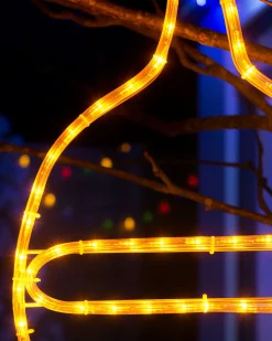 WeRChristmas Connectable Bauble Rope Light Silhouette, Yellow, 54 Cm^ Connectable Lights