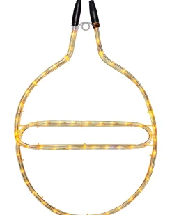 WeRChristmas Connectable Bauble Rope Light Silhouette, Yellow, 54 Cm^ Connectable Lights