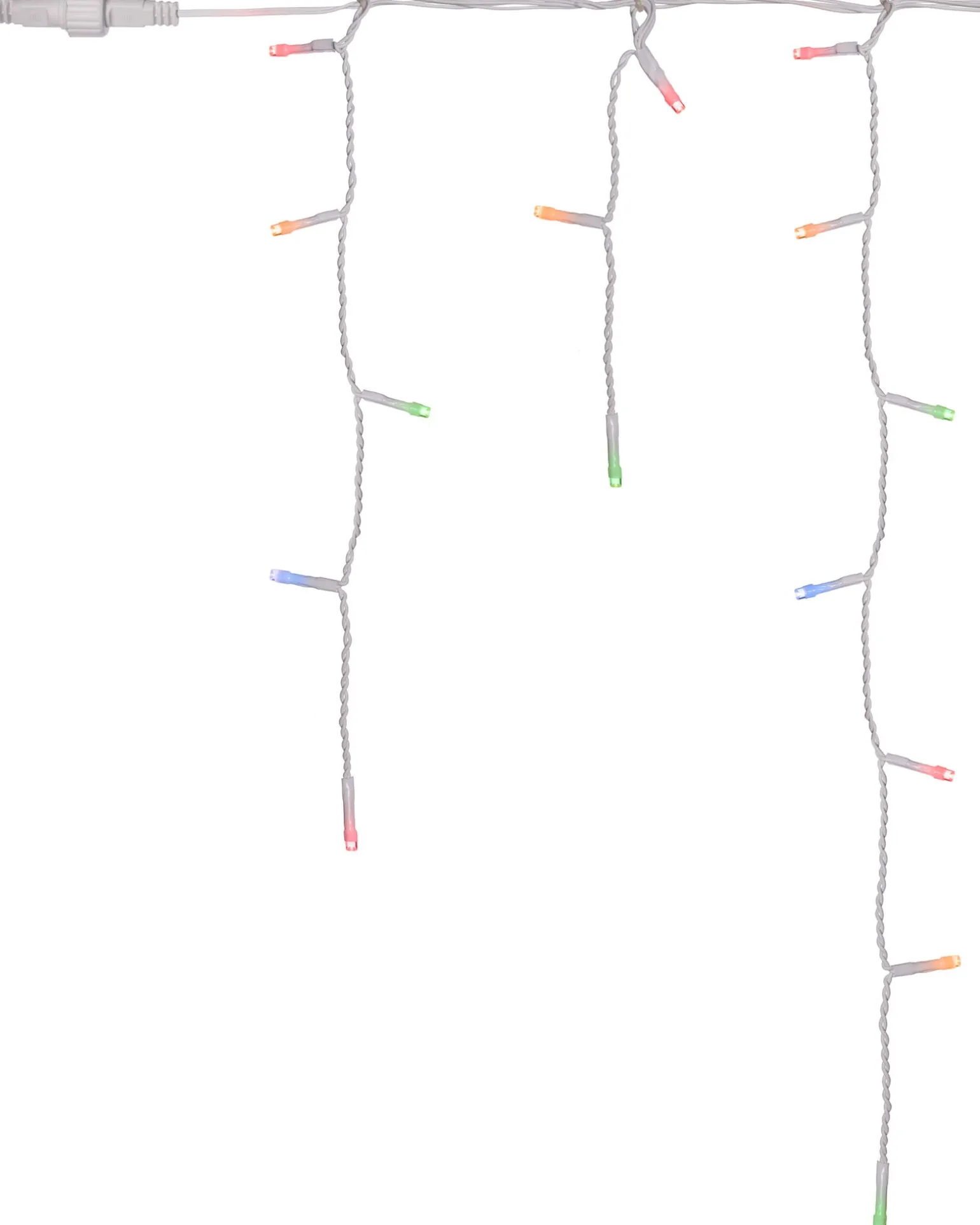 WeRChristmas Connectable Icicle 100 LED Christmas Lights, Multi-Coloured^ Connectable Lights