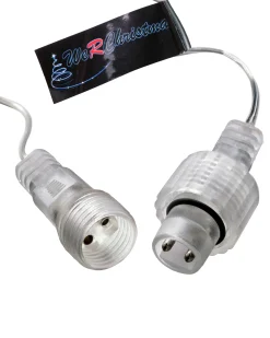 WeRChristmas Connectable Icicle 8 LED Christmas Lights, Bright White^ Connectable Lights