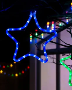 WeRChristmas Connectable Star Rope Light Silhouette, Blue, 32 Cm^ Connectable Lights