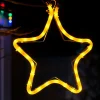 WeRChristmas Connectable Star Rope Light Silhouette, Yellow, 32 Cm^ Connectable Lights