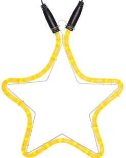 WeRChristmas Connectable Star Rope Light Silhouette, Yellow, 32 Cm^ Connectable Lights