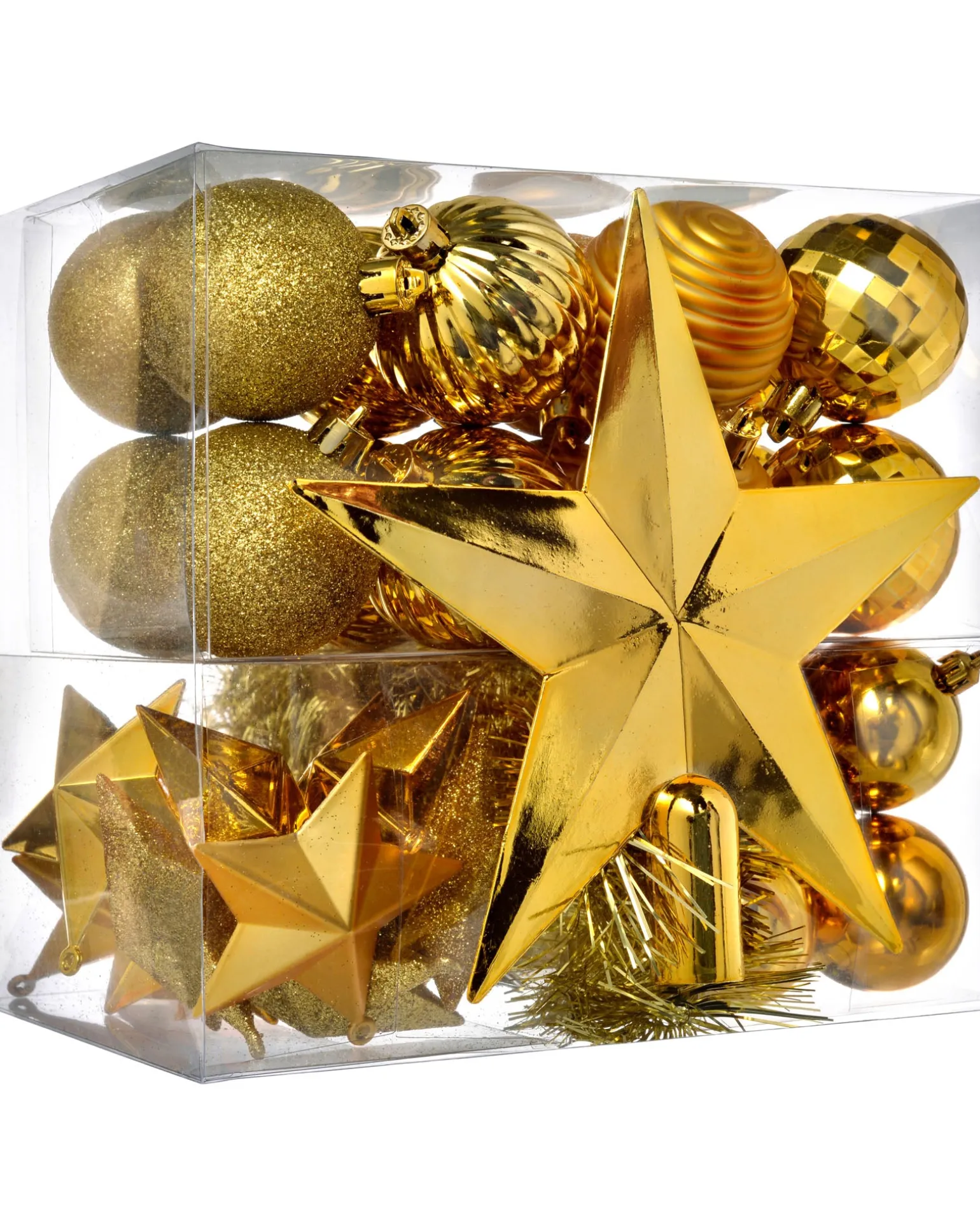 WeRChristmas Copper Shatterproof Baubles Set, 42 Pack^ Shatterproof Baubles