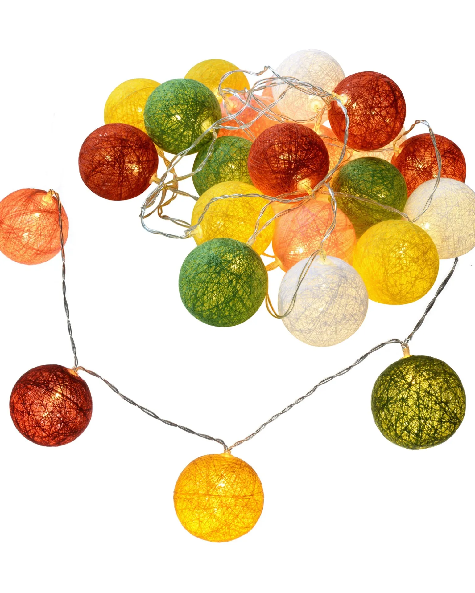 WeRChristmas Cotton Ball 20 LED Light String, 1.5 M^ Fairy Lights