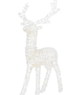 WeRChristmas 3D Acrylic Reindeer Decoration, 122 Cm^ Outdoor Lighted Reindeer