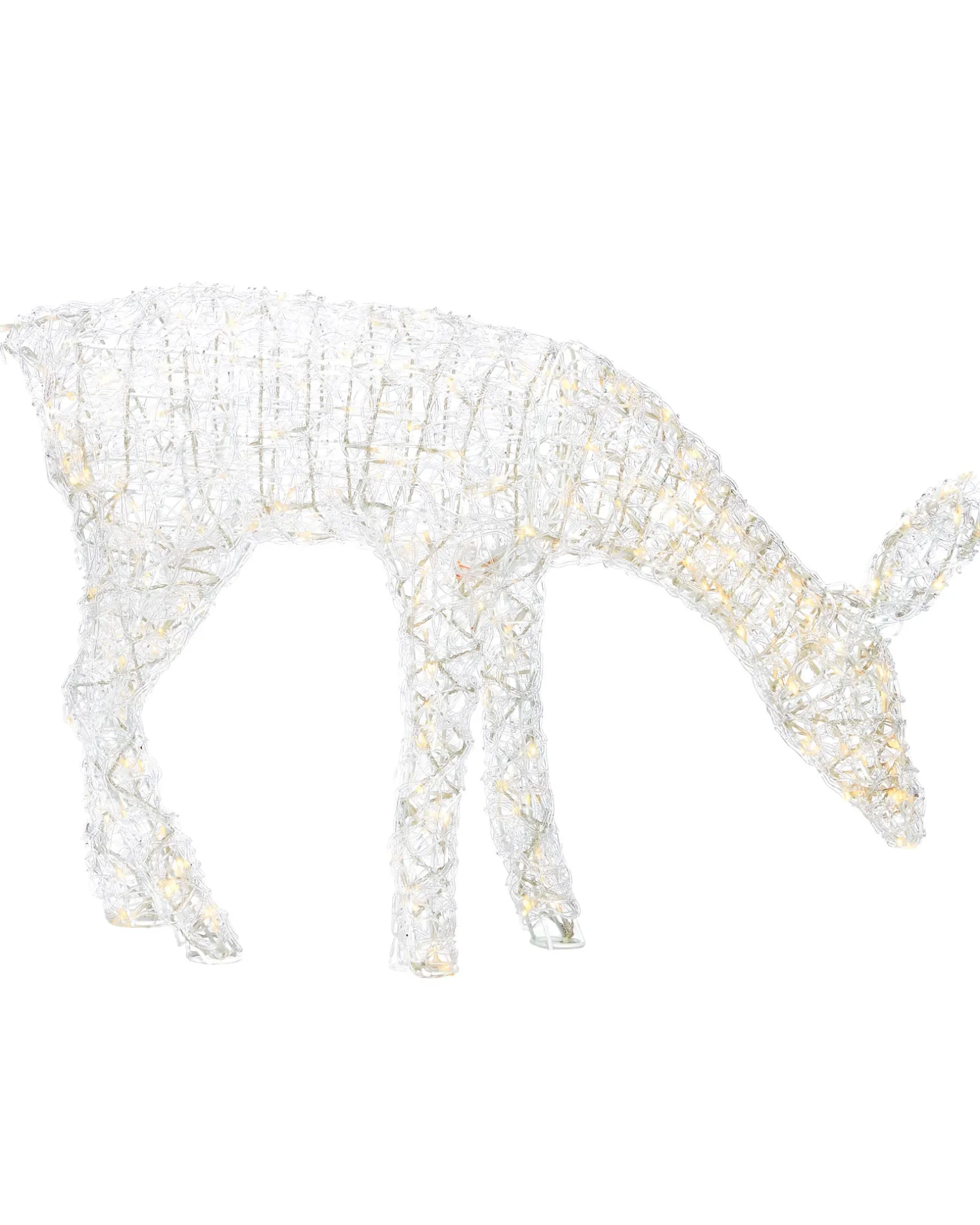 WeRChristmas 3D Acrylic Reindeer Decoration, 90 Cm^ Outdoor Lighted Reindeer