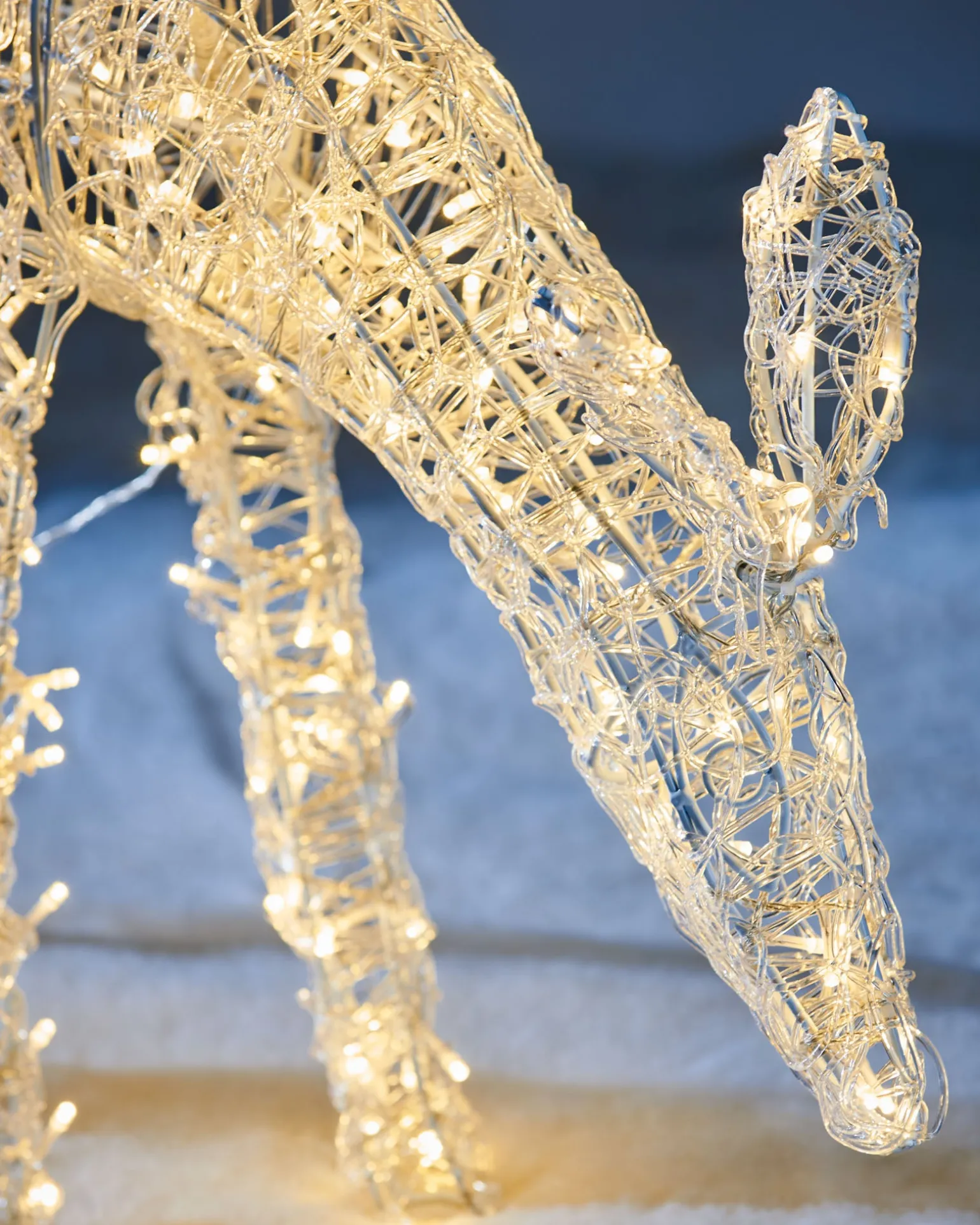 WeRChristmas 3D Acrylic Reindeer Decoration, 90 Cm^ Outdoor Lighted Reindeer