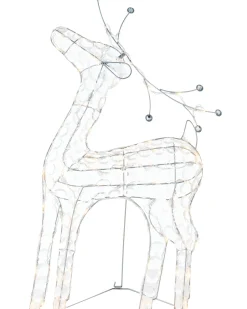 WeRChristmas 2D Crystal Reindeer, 80 Cm^ Outdoor Lighted Reindeer|Figurines