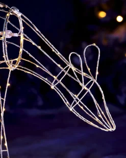 WeRChristmas 3D Grazing Reindeer Silhouette, 81 Cm^ Outdoor Lighted Reindeer