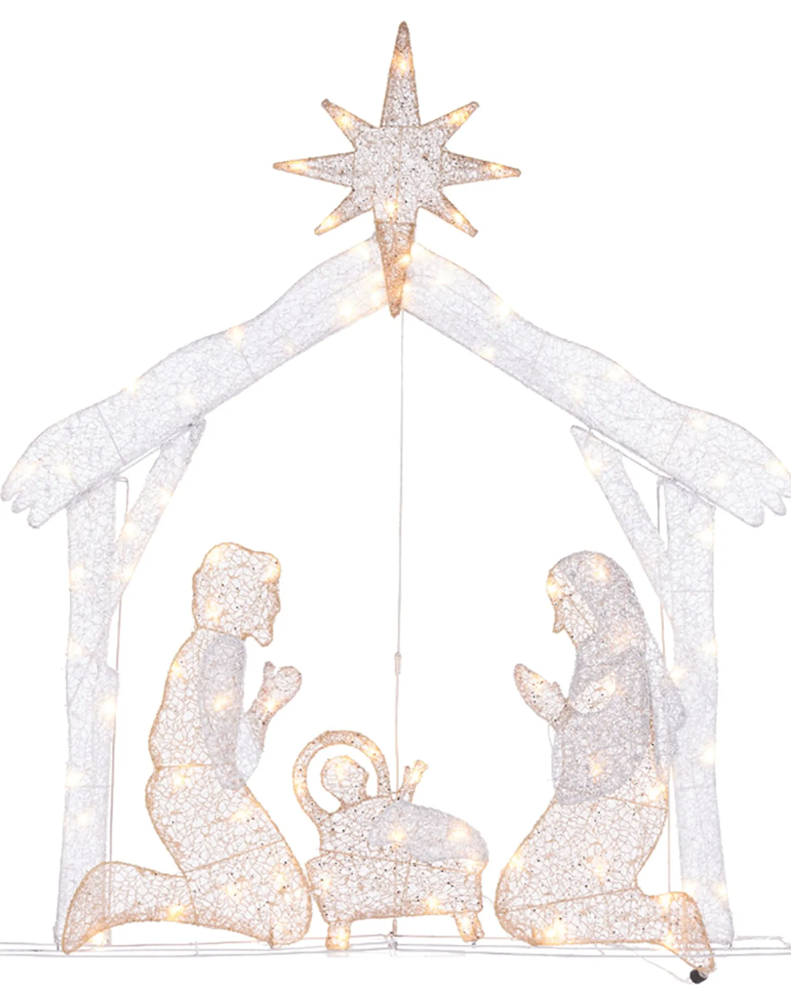 WeRChristmas 2D Mesh Nativity Set, 130 Cm^ Christmas Characters