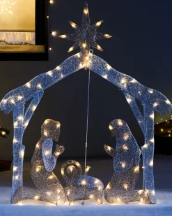 WeRChristmas 2D Mesh Nativity Set, 130 Cm^ Christmas Characters
