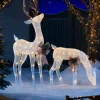 WeRChristmas 3D Reindeer Family Silhouette, 151 Cm^ Outdoor Lighted Reindeer