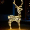 WeRChristmas 3D Standing Reindeer Silhouette, 121 Cm^ Outdoor Lighted Reindeer