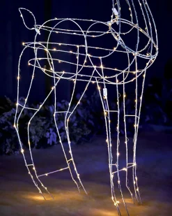 WeRChristmas 3D Standing Reindeer Silhouette, 110 Cm^ Outdoor Lighted Reindeer