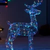 WeRChristmas 3D Standing Stag Silhouette, 110 Cm^ Outdoor Lighted Reindeer