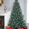 WeRChristmas Evergreen Snow Flocked Tip Christmas Tree, 6 Ft^ Premium Christmas Trees|Budget Christmas Trees