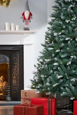 WeRChristmas Evergreen Snow Flocked Tip Christmas Tree, 6 Ft^ Premium Christmas Trees|Budget Christmas Trees