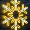 WeRChristmas Flashing Snowflake Neon Silhouette, 76 Cm^ Festive Star, Snowflake & Sign Lights