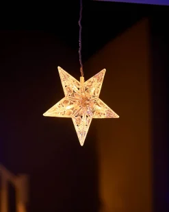 WeRChristmas Flashing Star Curtain Net Light, 2.2 M^ Window Silhouettes|Curtain & Net Lights