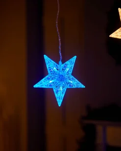 WeRChristmas Flashing Star Curtain Net Light, 2.2 M^ Window Silhouettes|Curtain & Net Lights