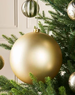 WeRChristmas Gold Large Matt Shatterproof Bauble, 20 Cm^ Oversized Baubles|Shatterproof Baubles