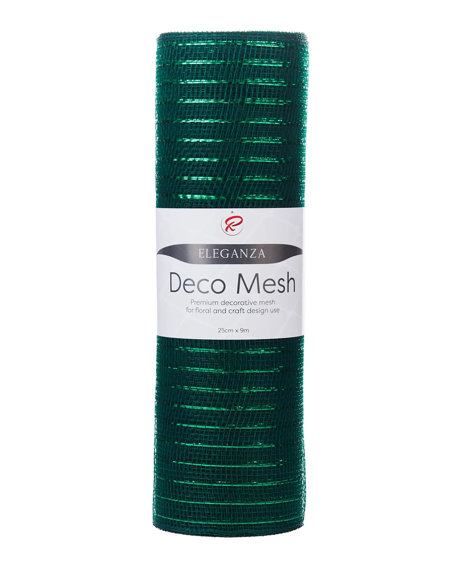 WeRChristmas Green Mesh With Green Foil, 9 M^ Deco Mesh