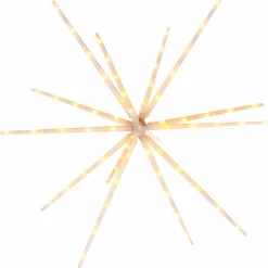 WeRChristmas Hanging Starburst Decoration, Warm White, 51 Cm^ Festive Star, Snowflake & Sign Lights