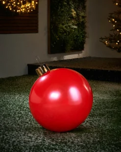 WeRChristmas Inflatable Christmas Bauble, Red, 45 Cm^ Inflatables|Outdoor Inflatable Baubles