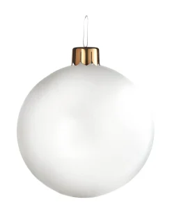 WeRChristmas Inflatable Christmas Bauble, White , 45 Cm^ Inflatables|Outdoor Inflatable Baubles