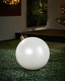 WeRChristmas Inflatable Christmas Bauble, White , 45 Cm^ Inflatables|Outdoor Inflatable Baubles