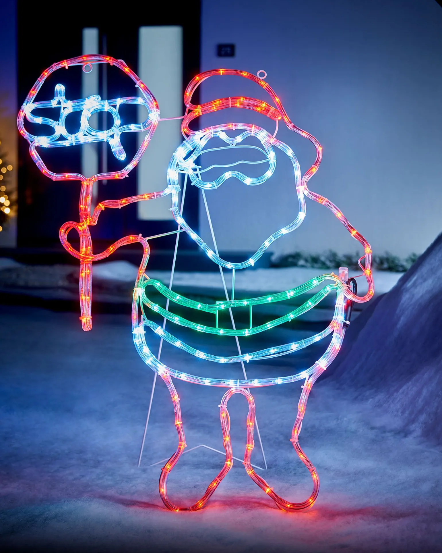 WeRChristmas LED Santa Stop Here Rope Light Window Silhouette, 81 Cm^ Christmas Characters