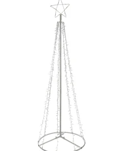 WeRChristmas LED Waterfall Pop-Up Christmas Tree, 200 Cm^ Tree Silhouettes
