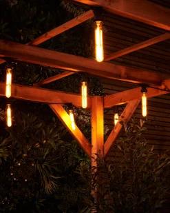 WeRChristmas LINK FESTOON 4W E27 Dimmable Tubular Filament LED Bulb, Warm White^ Link Festoon|Festoon Lights