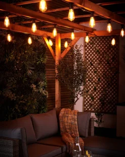 WeRChristmas LINK FESTOON 4W E27 Dimmable Teardrop Filament LED Bulb, Warm White^ Link Festoon|Festoon Lights
