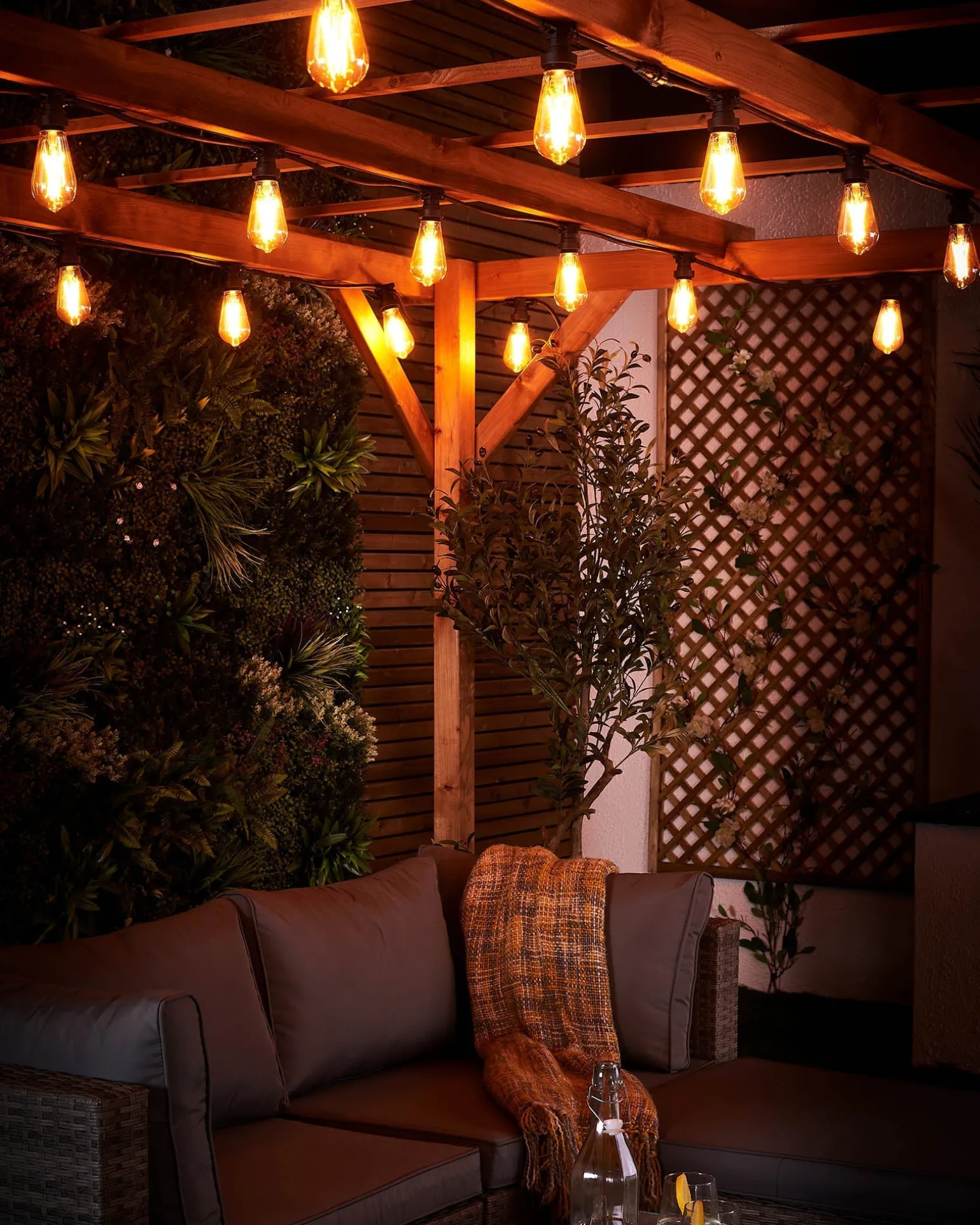 WeRChristmas LINK FESTOON 4W E27 Dimmable Teardrop Filament LED Bulb, Warm White^ Link Festoon|Festoon Lights