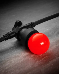 WeRChristmas LINK FESTOON 1.3W E27 LED Bulb, Red^ Link Festoon|Festoon Lights