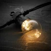WeRChristmas LINK PRO LED Festoon Lights, Clear Bulb, Black Cable, Warm White^ Link Pro|Festoon Lights