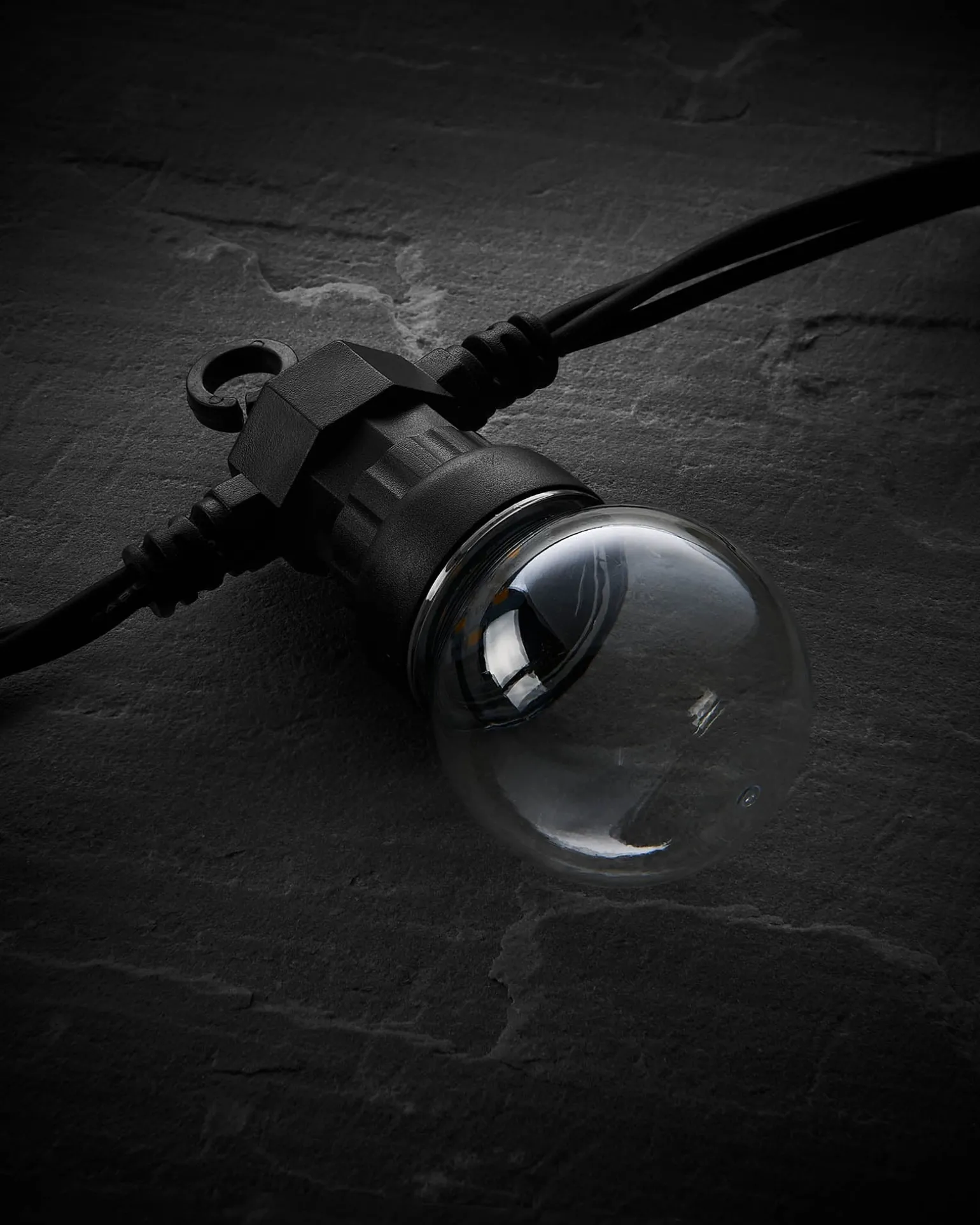 WeRChristmas LINK PRO LED Festoon Lights, Clear Bulb, Black Cable, Warm White^ Link Pro|Festoon Lights