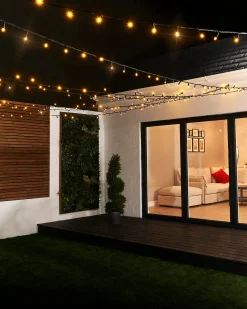WeRChristmas LINK PRO Twinkle LED String Lights, Black Cable, Warm White^ Link Pro|Fairy Lights