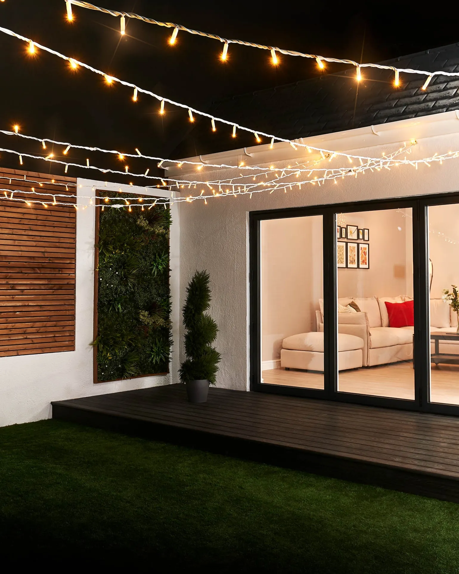 WeRChristmas LINK PRO Twinkle LED String Lights, White Cable, Warm White^ Link Pro|Fairy Lights